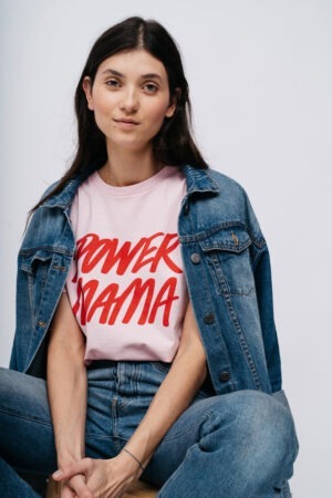 POWER MAMA T-shirt (pink/rød) - Image 2