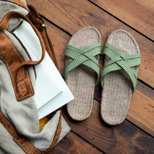 Shangies sandaler - Green leaves - Image 3