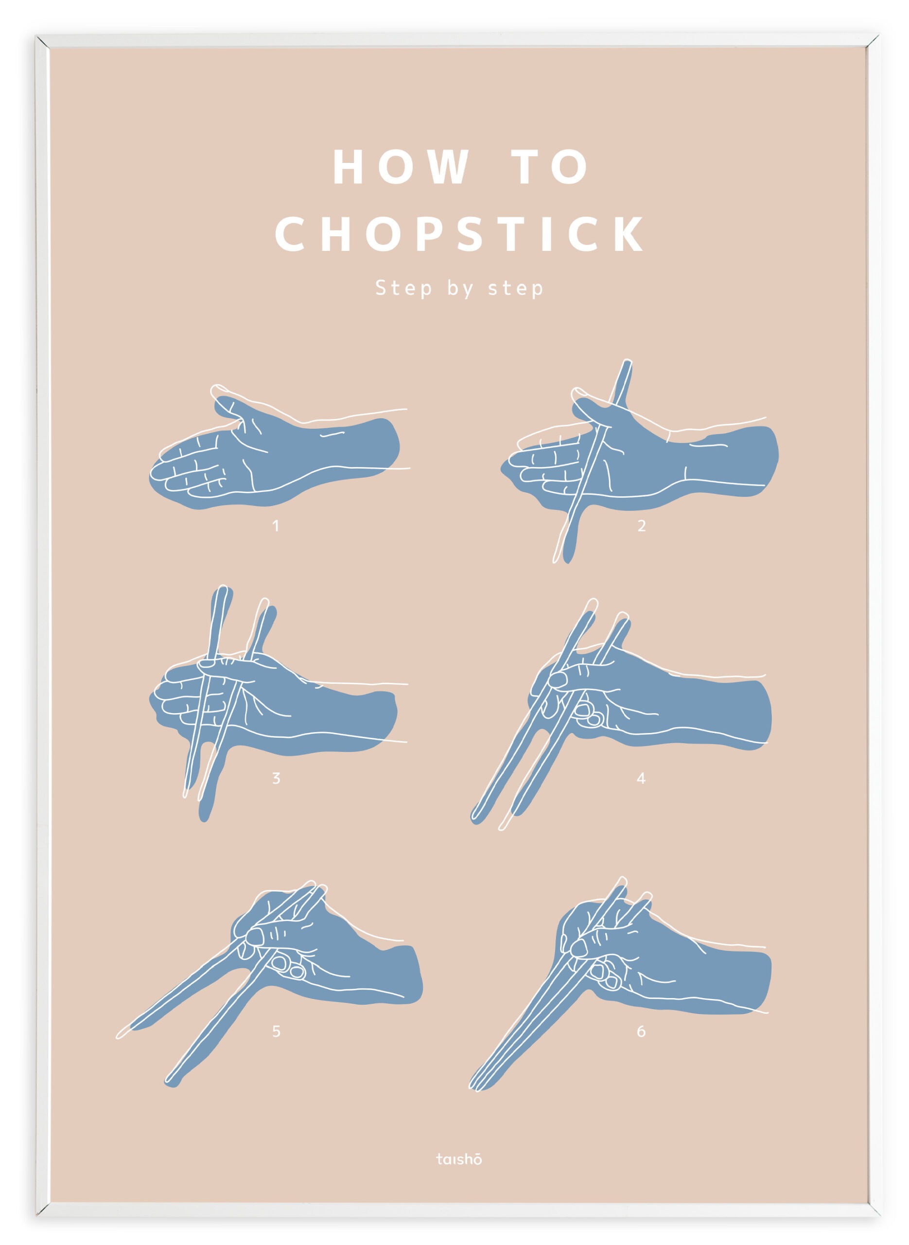 - How to Chopstick rosa - Taisho - Butik Gejst