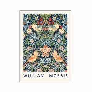 Plakat - William Morris - Strawberry thief - 50x70 cm