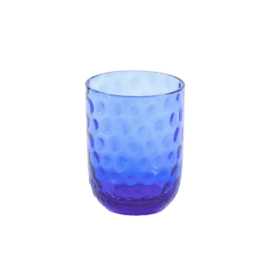 Glas - Blue med small drops - fra Kodanska
