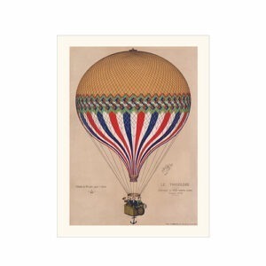 Plakat - Air balloon Beige - 30 x 40 cm - Spliid