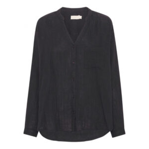 Skjorte i økologisk bomuld - Better shirt - Masala - Sort - Image 2