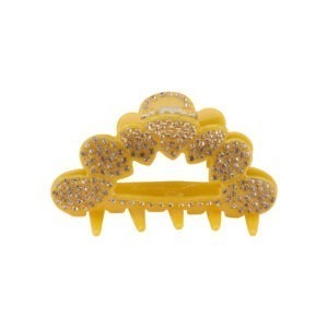 FRIGGA Hårklemme - Yellow with stone - fra By Stær