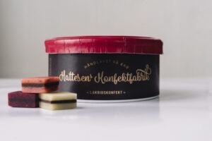 Lakridskonfekt - Hattesens Konfektfabrik - Rød
