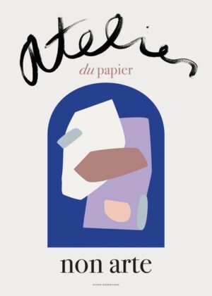 Atelier du papier - Bleu - 50x70 - Nynne Rosenvinge