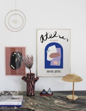 Atelier du papier - Bleu - 50x70 - Nynne Rosenvinge - Image 2