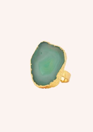 Fingerring - Asger Grøn Agat - House of Vincent