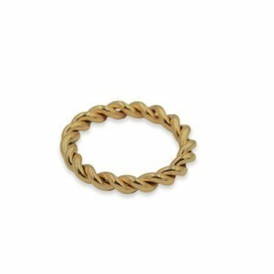 Snoet ring - forgyldt - Smykish