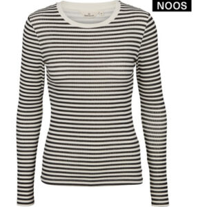 Ludmilla LS tee - white/black - Basic Apparel - Image 2
