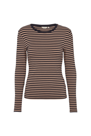 Ludmilla LS tee - black/amphora - Basic Apparel