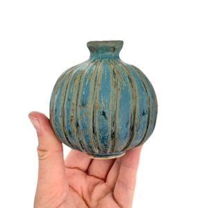 unika vase – Riflet blå – Mia Lindbirk Handmade