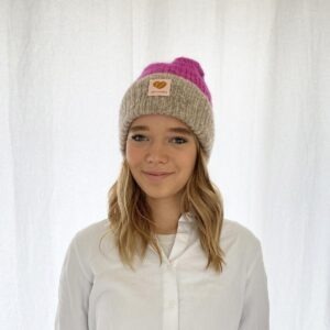 Sky Beanie - Pink Top Dye - Coffee Beanies