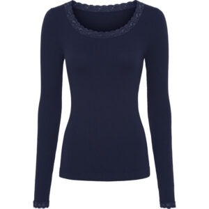 Frida rib top - LS - Navy - Tim & Simonsen