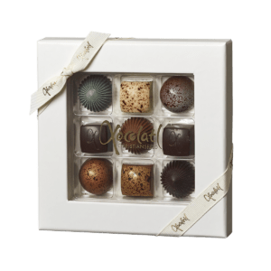 gaveæske med 9 chokolader - Xocolatl
