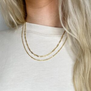 Halskæde - Chunky Fashion - Forgyldt - Zefina - Image 2