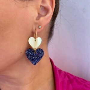 All 4 Love - Blue glitter - By Fossdal