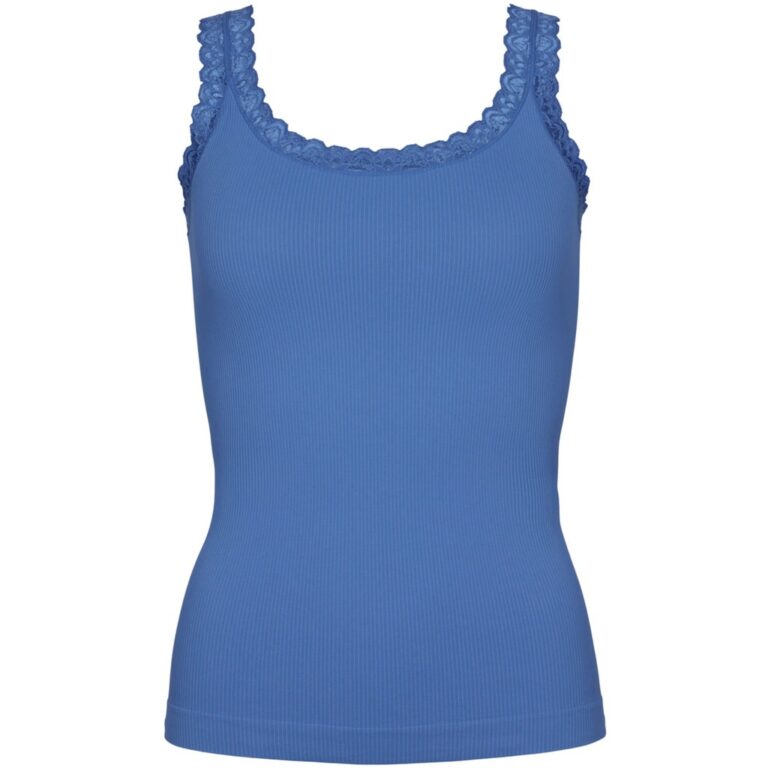 Tim & Simonsen Frida rib top med blonde blu ( marineblå ) main image 1
