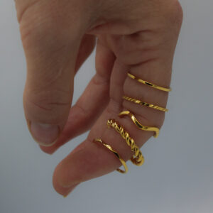 Shiny Plain Ring - Smykish