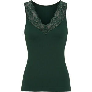 Belen v-lace top – Verde Scuro -Tim & Simonsen