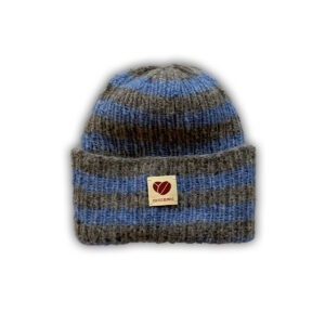 Hue - Sky Beanie - striped pei blue - Coffee Beanies