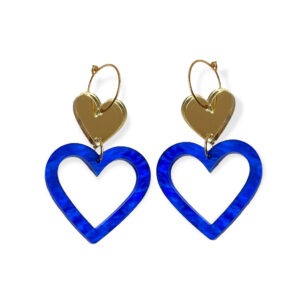 Open Hearts - Gold/Blue Sea - By Fossdal
