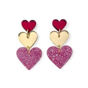 Love is Love - Bordeaux/Gold/Pink glitter - By Fossdal