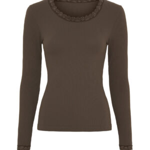 Frida rib top - LS - Noce - Tim&Simonsen