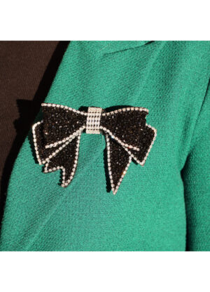 Lelou broche - sort/glitter
