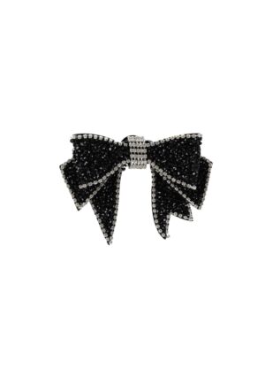 Lelou broche - sort/glitter - Billede 2