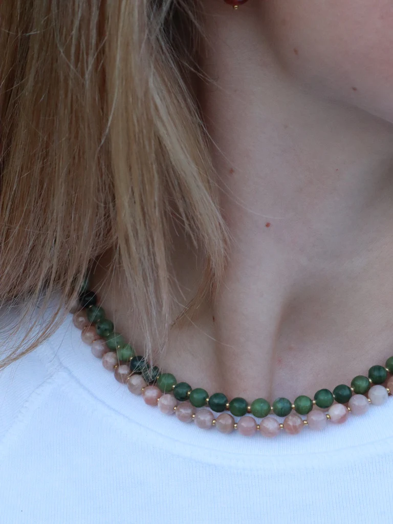 Krystal halskæde - Sunstone - Power - Soi - Billede 2