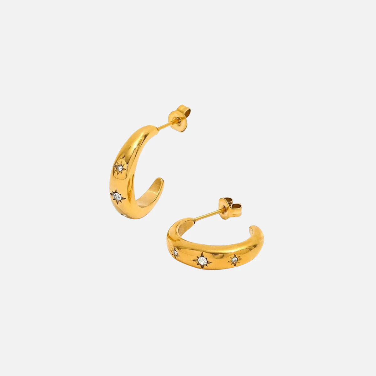 Star Zircon Earrings - Muun Studios