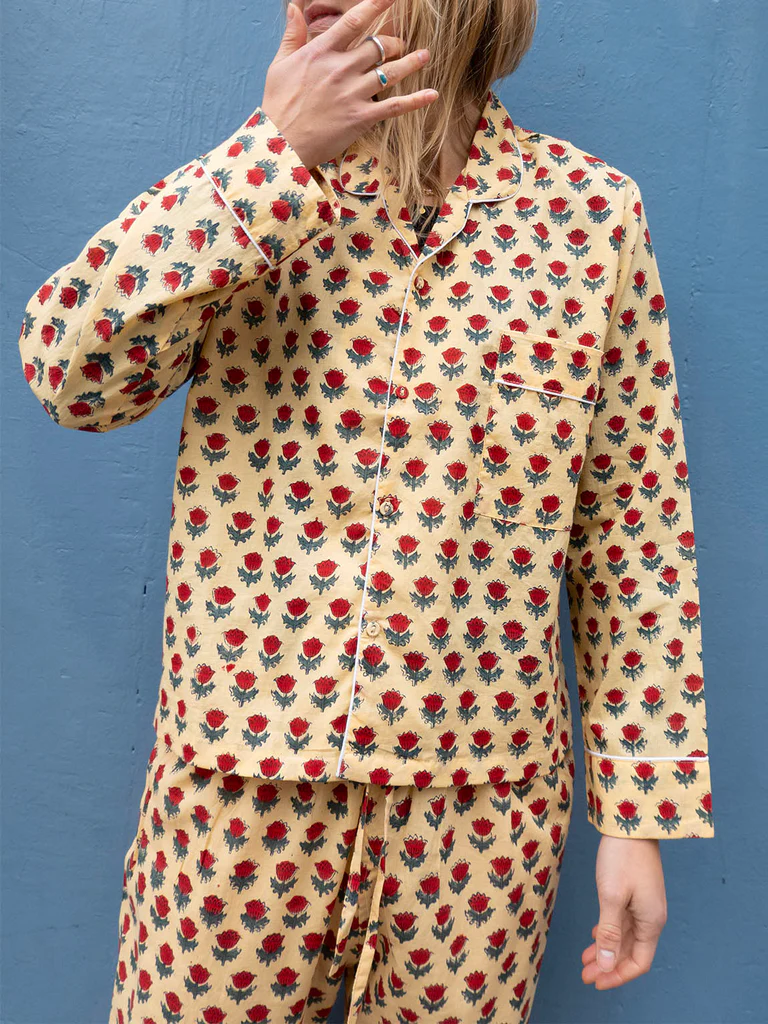 Pyjamas - Red Flower - Craft Sisters - Billede 2