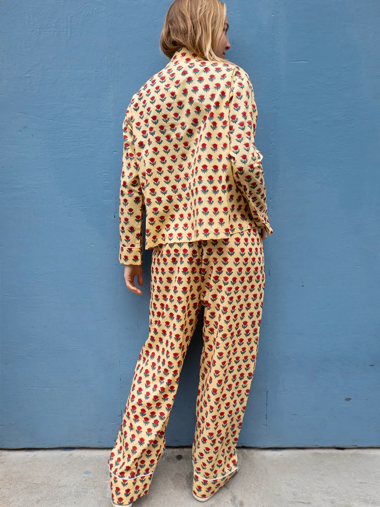 Pyjamas - Red Flower - Craft Sisters